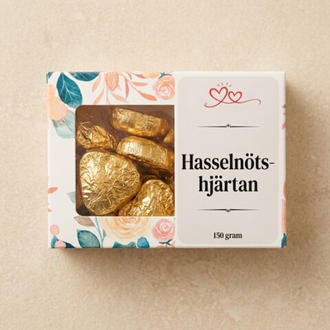 Hasselnöts-hjärtan 150 g