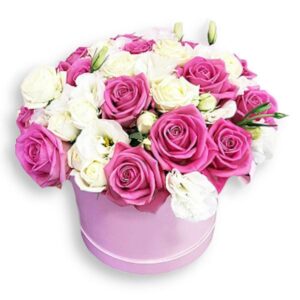 box med blommor